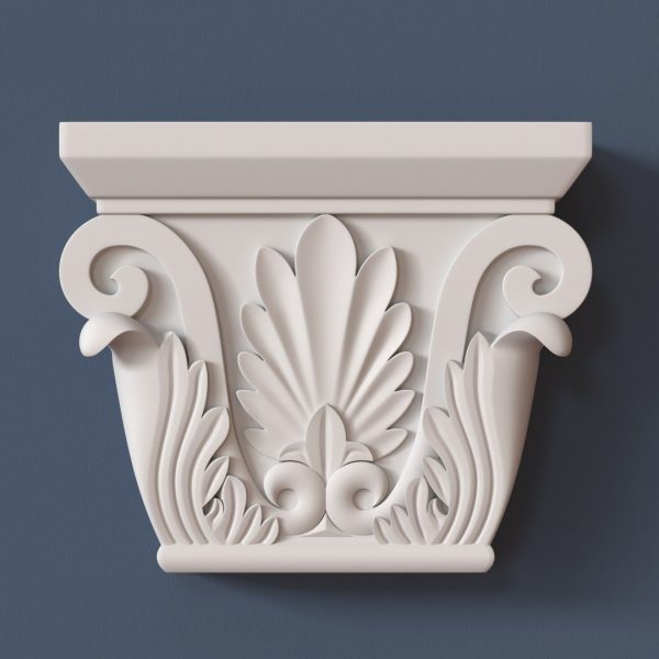CF-9012Corinthian Flat Column Set 116″ H x 21½” W