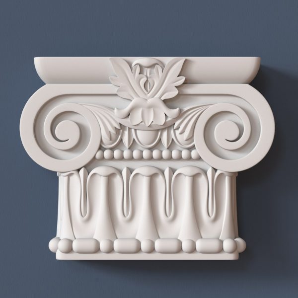 CF-9013Corinthian Flat Column Set 116″ H x 21½” W