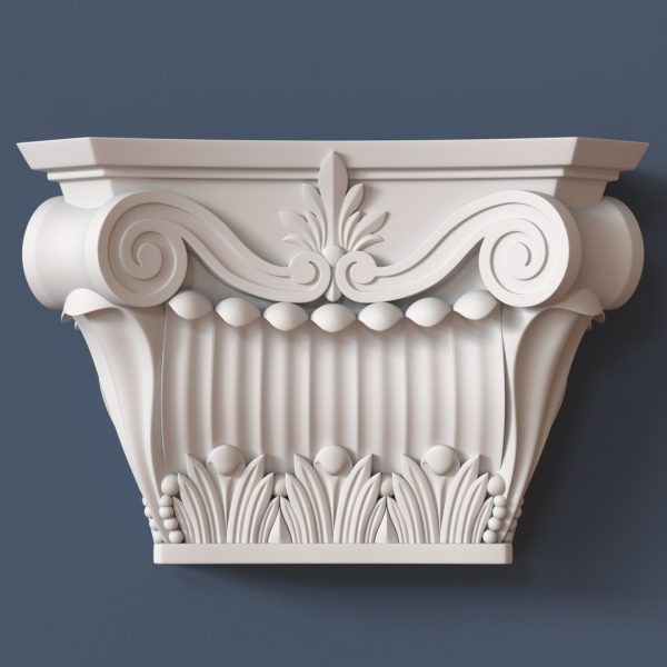 CF-9015Corinthian Flat Column Set 116″ H x 21½” W