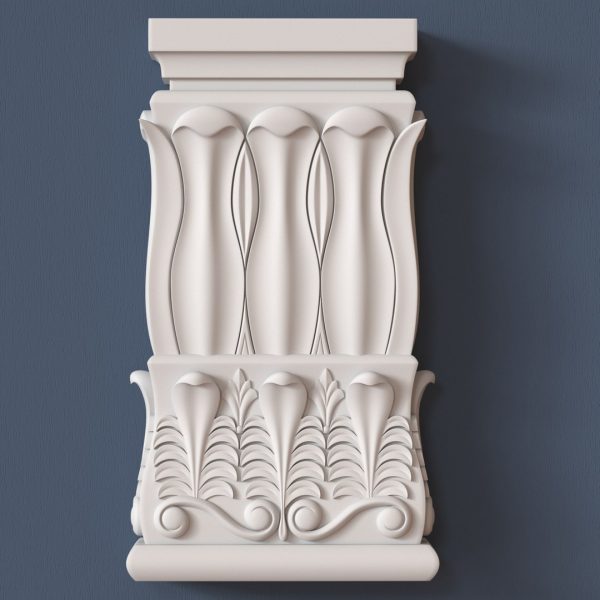 CF-9017Corinthian Flat Column Set 116″ H x 21½” W