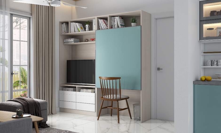 23home-office-design-with-multiple-open-and-closed-shelves