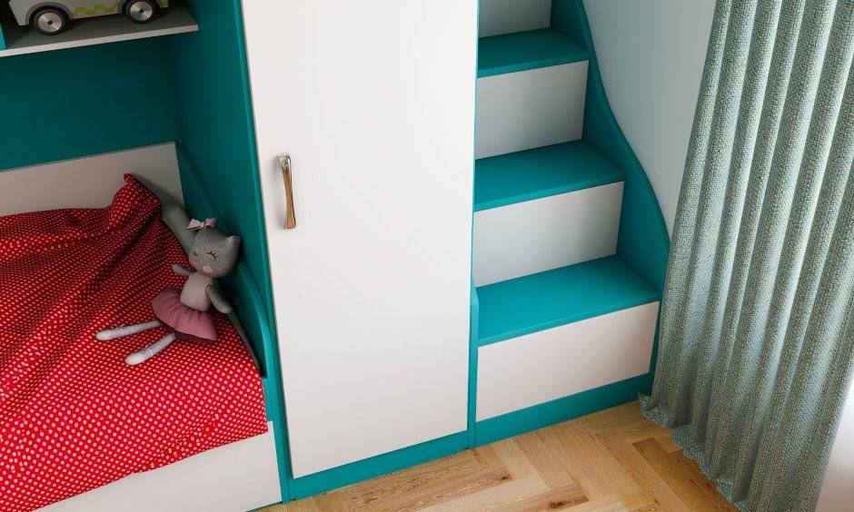 37modern-eclectic-style-kids-bedroom-staircase-design