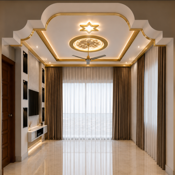 Luxury Gypsum False Ceiling Design 02