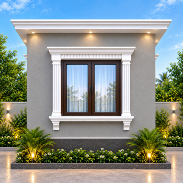 Premium Decorative Cement Exterior Window