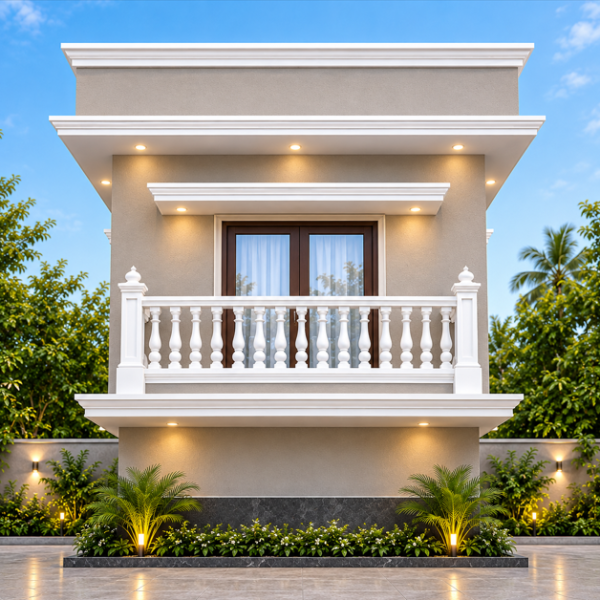 Premium Decorative Cement Balcony Design