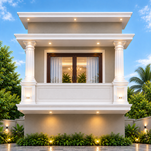 Premium Decorative Cement Balcony Design3